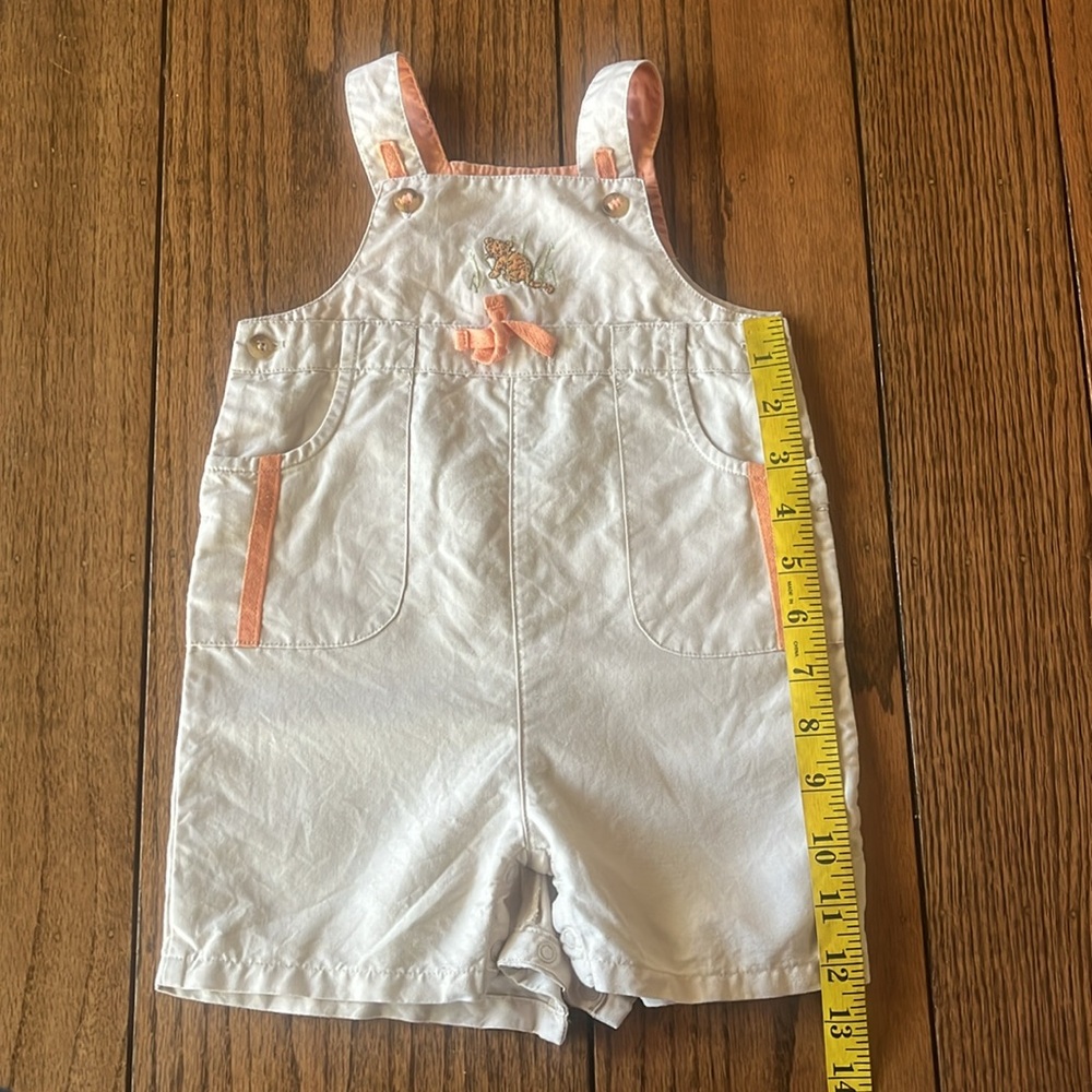 Jack and Jane Cream and Orange Overalls - Picture 4 of 8